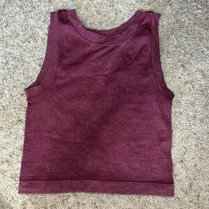 Women’s Aura maroon tank top